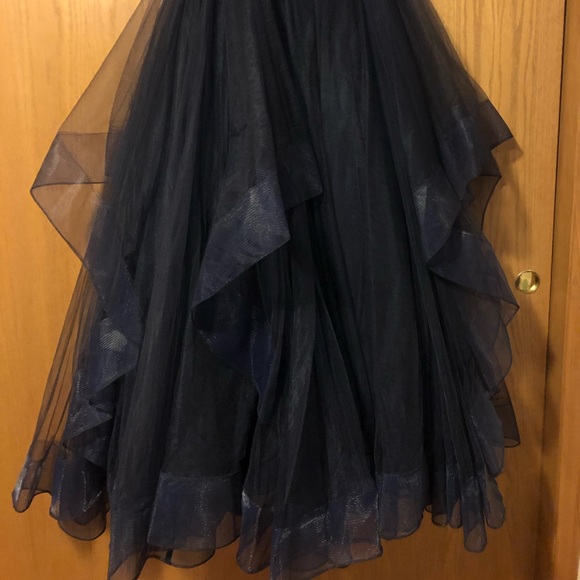 Two piece blue/purple prom dress - Picture 6 of 7